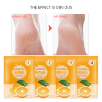 Venta al por mayor 4 en 1 Orange Pedicure Soak Jelly Foot Spa Care Set Premium Skin Care Treatment