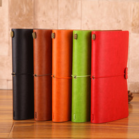Carnet de notes A6 rétro en cuir PU avec sangle, bloc-notes professionnel haut de gamme, carnet créatif portable, cadeau avec reliure à cordon, 60 feuilles