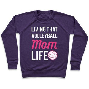 Vivere quella felpa girocollo della vita della mamma di pallavolo - Product Image 5