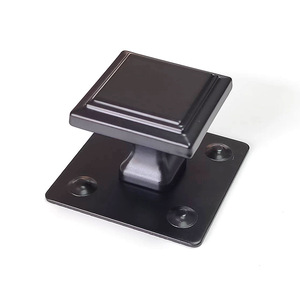 YIHUAXING METAL Furniture Handle And <b>Knob</b> <b>Black</b> Aluminum Alloy Square Cabinet Traditional Style Durable - Product Image 3