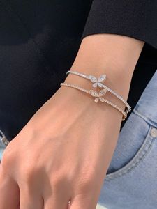 Pulsera de Diamantes Naturales Xinfly de 0.90ct con Diseño de Mariposa, Brazaletes Finos de Oro de 18K para Uso Diario, Ocasiones Formales, San Valentín, Aniversario - Product Image 5