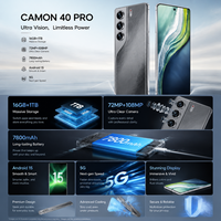 2026 Tecno Camon 40 Pro 智能手机 16GB RAM 1TB 存储空间 108MP 后置摄像头 2K 高清屏幕