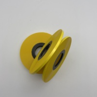 Ruban adhésif en film polyester jaune, ruban Mylar auto-adhésif avec revêtement de colle thermofusible, Mylar thermofusible
