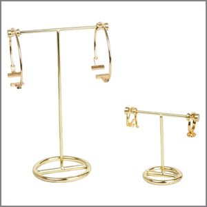 T-Shaped Earring <b>Stand</b> Metal Gold Color Jewelry <b>Display</b> Rack For Ear Studs And Ornaments Wholesale - Product Image 2