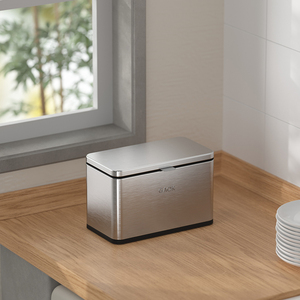 <span class=keywords><strong>Poubelle</strong></span> en acier inoxydable Europe et Amérique <span class=keywords><strong>Armoire</strong></span> de cuisine Porte suspendue pour salle de bain Toilette <span class=keywords><strong>Poubelle</strong></span> montée sur déchets - Product Image 3