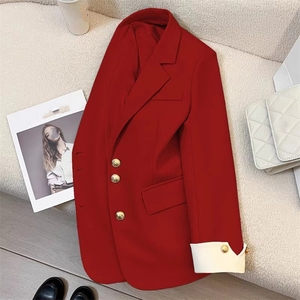 Giacca a Maniche Lunghe di Grande Successo Nuovo Cappotto Primaverile di Qualità per <span class=keywords><strong>Donna</strong></span> Blazer <span class=keywords><strong>Taglie</strong></span> <span class=keywords><strong>Forti</strong></span> per Ufficio - Product Image 3