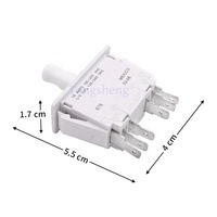 Commutateur de verrouillage de porte de pièce de monnaie de couleur blanche 6PIN pour des pièces de machine de jeu d'arcade