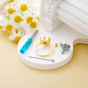 Кольца-бабочки из нержавеющей стали с эмалью - Product Image 3