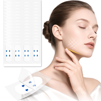 Bande de lifting facial premium 40 pièces, autocollants invisibles en V pour un lifting instantané du visage et un raffermissement du cou, outils de maquillage longue durée