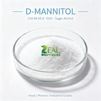 D-Mannitol Qualité Alimentaire, Qualité Pharmaceutique, Qualité Injectable, Qualité Orale, Édulcorant CAS 69-65-8 E421, Faible Teneur en Calories, Non Hygroscopique, Alcool Sucré