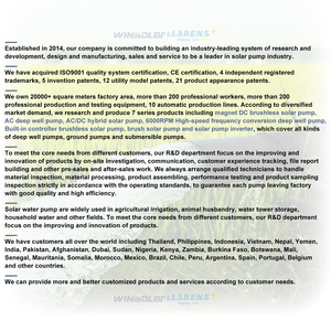 Bomba de Agua Sumergible de CA con Impulsor de <span class=keywords><strong>Acero</strong></span> <span class=keywords><strong>Inoxidable</strong></span> de 4 Pulgadas LARENS - Product Image 4