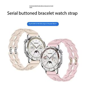BEEFLYPOWER <span class=keywords><strong>Correa</strong></span> de Silicona Hueca de Moda para <span class=keywords><strong>Huawei</strong></span> GT5 GT4, <span class=keywords><strong>Correa</strong></span> de Repuesto de Goma para Samsung Watch <span class=keywords><strong>6</strong></span>/7 - Product Image 4
