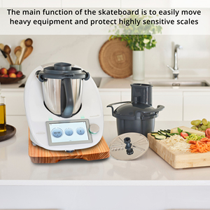 Accessoires de cuisine Plateau support mélangeur Planches à roulettes rapides Planche coulissante en bois pour Thermomix <span class=keywords><strong>TM6</strong></span> - Product Image 3