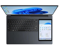 Dual-screen laptop 15,6 inch + 7 inch touchscreen Intel N100 processor gaming laptop notebook computer zakelijke/persoonlijke laptop