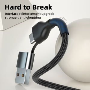 สายชาร์จมือถือแบบเร็วชนิด C สายไนลอนอุปกรณ์เสริมโทรศัพท์แบบใหม่ในตัวเดียว - Product Image 3