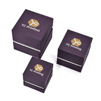 Boîte en papier rigide de luxe avec impression de logo personnalisé, couvercle et base recyclables, éponge pour emballage exclusif de pots de bougies pour épaules et cou