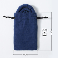 CHENGHE – accessoires de Dreadlock en tissu bohème, supports de queue de cheval pliables, attaches de cheveux Dreadlock colorées avec sac de rangement