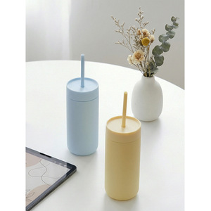 Nuevo Vaso Térmico de Acero Inoxidable 316 de 450ml, Doble Capa, Aislamiento al Vacío, Portátil, Cuerpo Recto, con Pajita, Gran Capacidad, Regalo, Modelo 2026 - Product Image 4