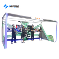 Machine de jeu VR 4 joueurs, type borne d'arcade, à monnayeur, en métal, pour parcs VR, avec fonctions de boxe, tir à l'arc, musique et danse