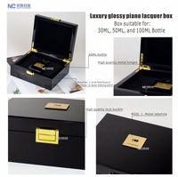 Coffret en Bois Noir de Luxe pour Parfum, Emballage Bouteille d'Attar Arabe, Boîte Cadeau Oud Peinture, Cologne, en MDF