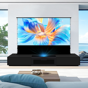 100/120 inch siêu ngắn ném sàn cơ giới tăng màn hình chiếu + rạp hát tại nhà Tích hợp tủ chiếu laser 4k - Product Image 1