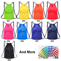 Usine personnalisé cordon sac à dos sac toile oxford sacs Logo personnalisé couleur impression cordon Fitness sport Yoga stockage