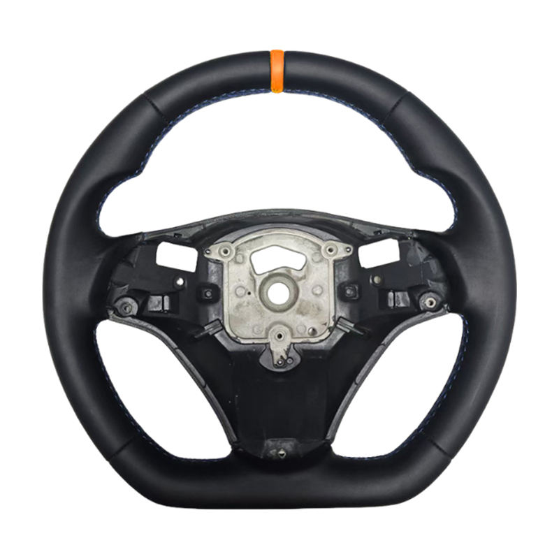 m series with holes+orange Stripe+Leather+M Stitching