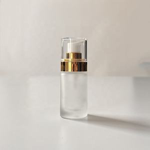 หรูหราระดับไฮเอนด์20/400 24/400 Airglass บาง Refil ปั๊มครีมมันวาวสีทอง + ฝาครอบที่ชัดเจน - Product Image 4