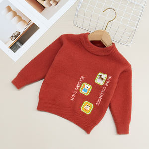 Automne hiver ours chiot lapin décoration mignon <span class=keywords><strong>doux</strong></span> garçons chandails <span class=keywords><strong>pull</strong></span> en tricot - Product Image 5