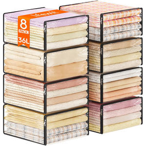 Cajas de sábanas y ropa para el hogar, bolsas de vacío transparentes <span class=keywords><strong>con</strong></span> <span class=keywords><strong>cremallera</strong></span>, Polymailers, bolsita de almacenamiento de ropa sucia personalizada, Plástico - Product Image 1