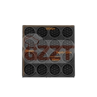 110V 220V Oem Commercial 16 grilles Mini Machine à gaufres de forme ronde électrique 16 tranches gaufrier rond
