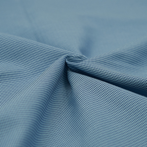 Trung Quốc dệt sợi nhuộm dệt 60 <span class=keywords><strong>Poly</strong></span> <span class=keywords><strong>40</strong></span> cotton kiểm tra poplin vải cho bé trai áo sơ mi áo cánh xương cá đồng bằng slub cho lót - Product Image 2