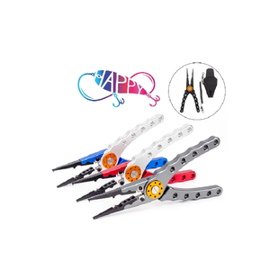 <span class=keywords><strong>Pince</strong></span> de pêche en aluminium multicolore <span class=keywords><strong>Pince</strong></span> à anneau fendu Coupeur de ligne en acier au tungstène Outil de pêche multifonction Pesca - Product Image 1