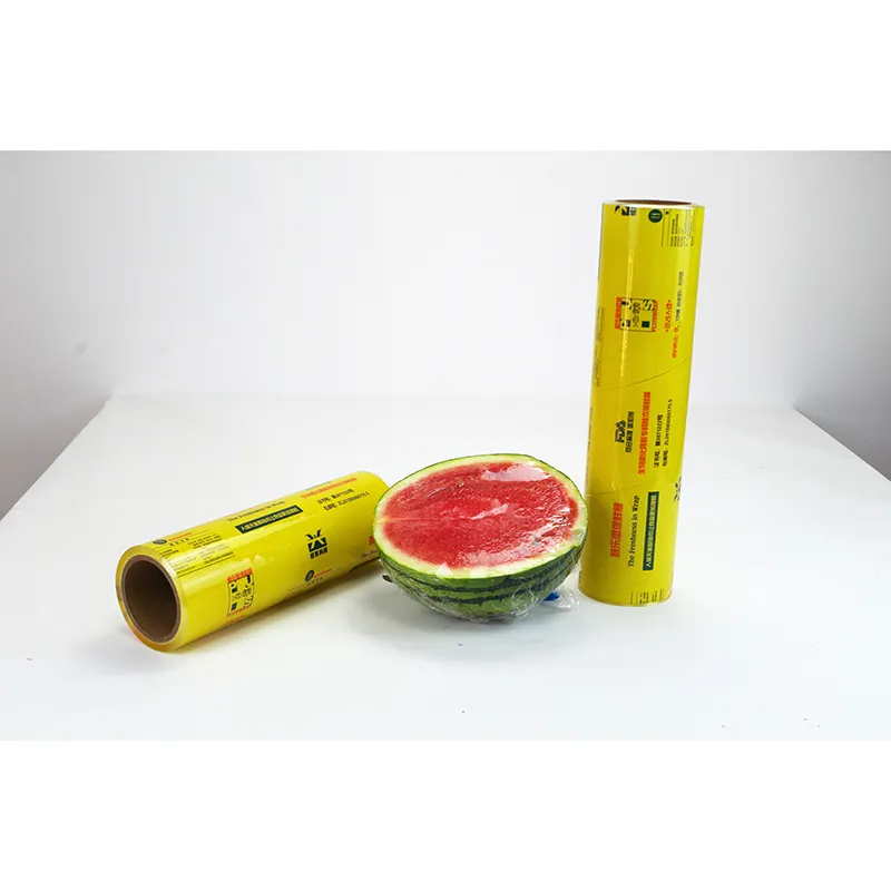 Transparent Packaging Food Grade PVC Cling Film for Food Wrap Clear Plastic Roll