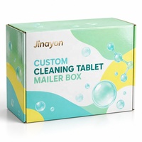 Boîte d'expédition en carton ondulé personnalisée brillante pour tablettes nettoyantes et colis fragiles
