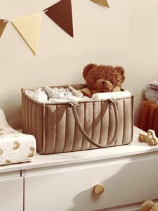 Panier de rangement pour la crèche avec logo personnalisé, panier à couches portable pour bébé, organisateur, sac de rangement pour maman, sac pour bébé Teddy - Product Image 4