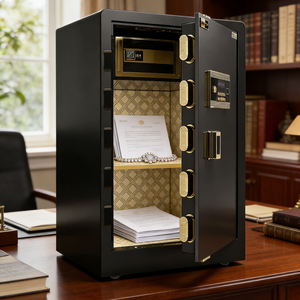 Caja Fuerte de Acero Grande con Cerradura de Huella Digital, Cerradura Electrónica con Contraseña, Cerradura con Llave, Caja Fuerte para el <span class=keywords><strong>Hogar</strong></span>, la Escuela, el Banco, el Hotel - Product Image 6