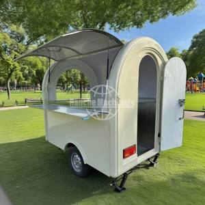 Remorque alimentaire mobile multifonctionnelle pour camping, service de restauration rapide, en acier inoxydable, avec suivi GPS, pour glaces, café, hot-dogs et autres snacks - Product Image 3