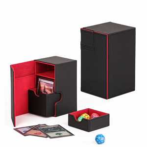 Boîte de rangement pour cartes FX, capacité 100+ cartes à collectionner, fermeture magnétique, étanche, étui de rangement TCG pour collection de cartes de jeu - Product Image 6
