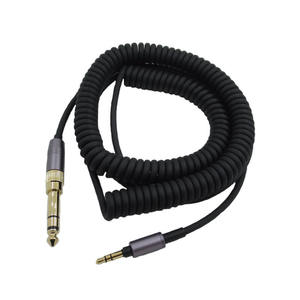 Pour SONY prise 3.5mm avec câble adaptateur 6.5mm WH-1000XM3 XM2 XM4 <span class=keywords><strong>H900N</strong></span> H800 4 pieds étendu à 14 pieds câble Audio enroulé - Product Image 5