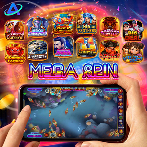 Aplicación de Juego de Pesca en Línea Megaspin con Construcción Metálica e Interfaz en Inglés - Juego de Habilidad y Pesca para Múltiples Jugadores - Product Image 1