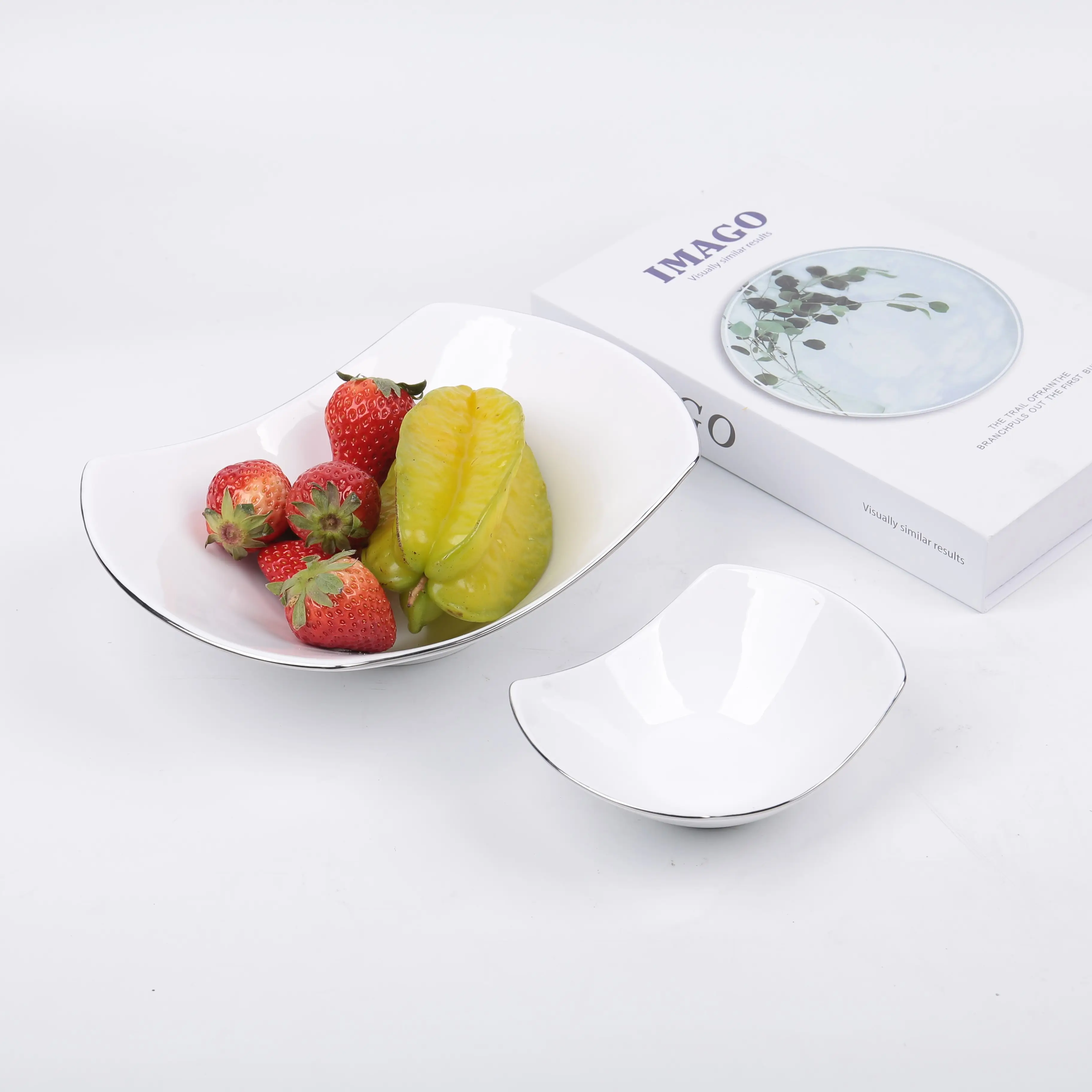 Европейский стиль, простые домашние блюда для свадебного ужина, белая керамическая тарелка для закусок, фруктовая миска, новый дизайн