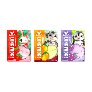Bonbons gélifiés fourrés aux jus, personnalisables par le fournisseur (OEM/ODM), saveurs de fruits assorties, avec centre éclatant, en forme de saucisse, pour <span class=keywords><strong>les</strong></span> collations des enfants - Product Image 5
