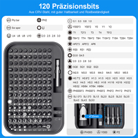 Juego de herramientas de reparación de destornilladores, juego de destornilladores, kit de herramientas de reparación, kit de controlador magnético para ordenador de teléfono móvil, 130 unidades