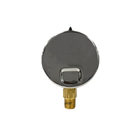 AKS 63mm Semi-Steel Pressure Gauge 0-14 Bar 0-200 PSI 1/4 NPT Bottom Connection Bourdon Tube Industrial Pressure Meter
