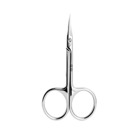 Nghia Personal Care Pro Steel Ciseaux à cuticules Type de beauté avec pointe de flèche pointue et lame incurvée pour cuticule des ongles