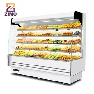 Vitrine réfrigérateur utilisé armoire à rideaux d'air réfrigérateur pour supermarché