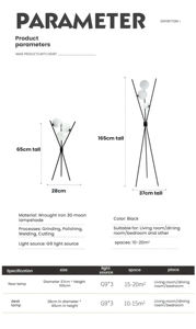 โคมไฟตั้งพื้น JYLIGHTING รุ่นขายดีสำหรับโรงแรม หรูหรา ทันสมัย ให้แสงสว่างสูง ดีไซน์คลาสสิก สร้างสรรค์ รูปทรงต้นไม้สไตล์ตุรกี - Product Image 5