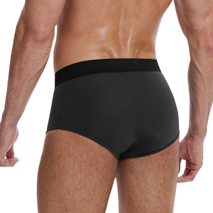 Culotte d'Incontinence <span class=keywords><strong>Urinaire</strong></span> <span class=keywords><strong>pour</strong></span> <span class=keywords><strong>Homme</strong></span>, Coton Bambou Imperméable, Sous-vêtement Lavable <span class=keywords><strong>pour</strong></span> Hommes Âgés Adultes, Boxer d'Incontinence - Product Image 2