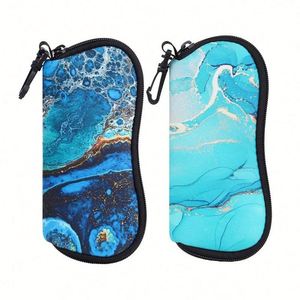 Custom logo <b>Soft</b> Sunglasses <b>Case</b> Neoprene Travel Sunglasses Storage Pouch Reading <b>Glasses</b> <b>Case</b> for Women Men - Product Image 1